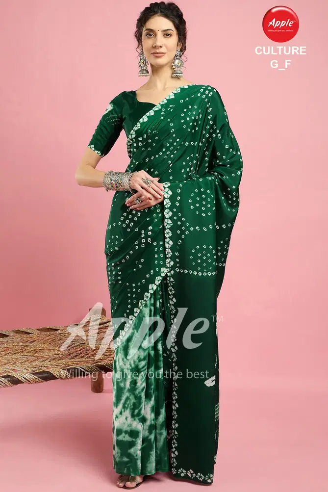 Culture G By Apple French Crape Sarees Wholesale Shop In Surat